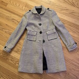 Banana Republic Black and White Coat